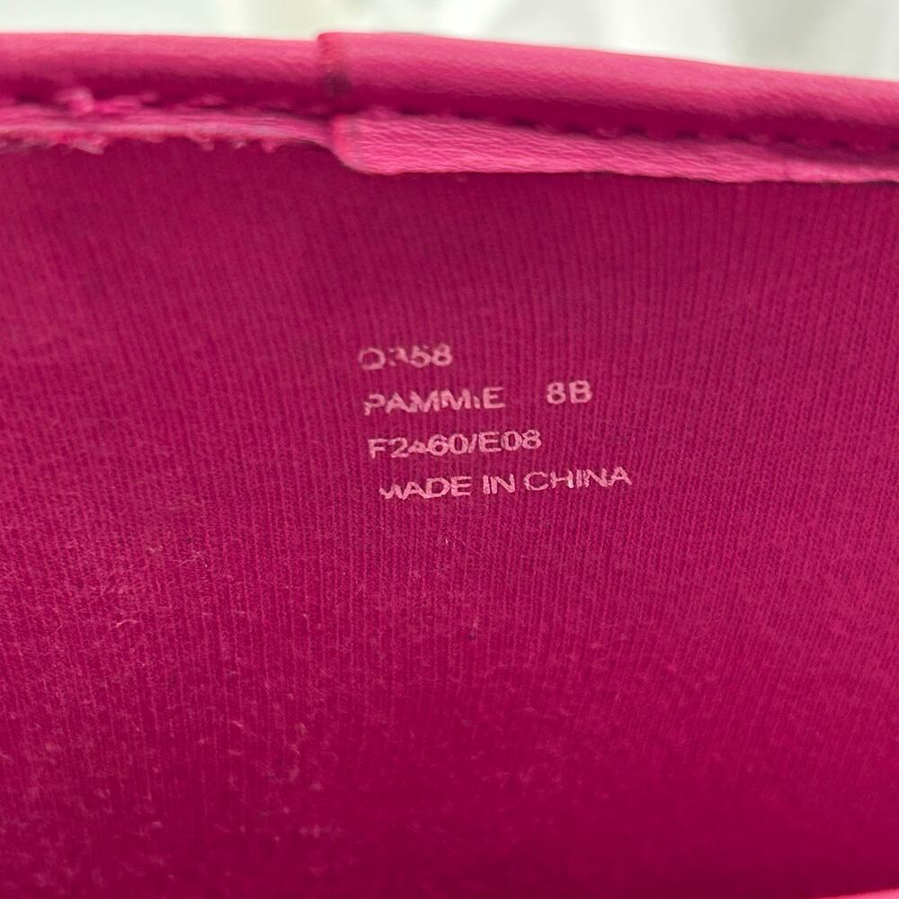 Women's Pink Multicolor COACH F2460 Pammie Hang Tags Rubber Rain Boots 8B - Picture 9 of 9